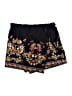 Shein Floral Black Shorts Size 12 - photo 1