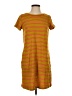 Toad & Co Stripes Orange Casual Dress Size S - photo 1