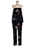 Tibi Floral Black Jumpsuit Size 6 - photo 1