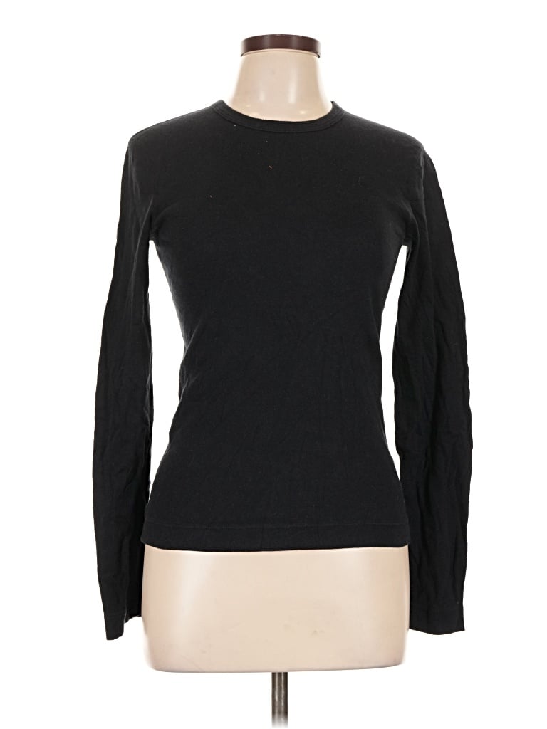 Pre-owned Three Dots Long Sleeve T-shirt In Black