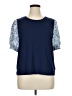 Counterparts Blue Short Sleeve Top Size XL - photo 1