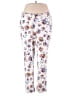 Denim 24/7 Floral White Casual Pants Size 18 - photo 1