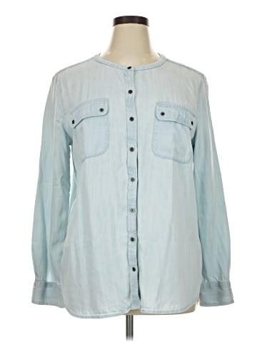 Ann Taylor LOFT Long Sleeve Button-Down Shirt (view 1)