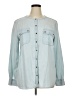Ann Taylor LOFT 100% Lyocell Blue Long Sleeve Button-Down Shirt Size XL - photo 1