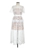 Self-Portrait 100% Polyester White Cocktail Dress Size 6 - photo 1