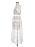 Self-Portrait 100% Polyester White Cocktail Dress Size 6 - photo 5