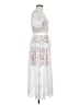 Self-Portrait 100% Polyester White Cocktail Dress Size 6 - photo 4
