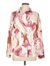 Unbranded Print Pink Long Sleeve Blouse Size L - photo 1