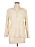 Chico's 100% Cotton Ivory Long Sleeve Henley Size Lg (2) - photo 1