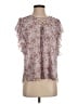 Veronica M. 100% Polyester Pink Short Sleeve Blouse Size S - photo 1