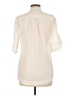 Bebe Ivory 3/4 Sleeve Button-Down Shirt Size L - photo 2