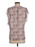 Veronica M. 100% Polyester Pink Short Sleeve Blouse Size S - photo 2