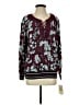 Democracy 100% Rayon Floral Burgundy Pullover Sweater Size S - photo 1