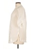 Bebe Ivory 3/4 Sleeve Button-Down Shirt Size L - photo 5