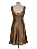 Evan Picone Metallic Solid Brown Cocktail Dress Size 12 (petite) - photo 2