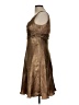 Evan Picone Metallic Solid Brown Cocktail Dress Size 12 (petite) - photo 5