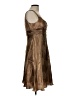 Evan Picone Metallic Solid Brown Cocktail Dress Size 12 (petite) - photo 4
