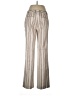 Etcetera Stripes Silver Linen Pants Size 12 - photo 2