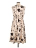 Unbranded Floral Tan Cocktail Dress Size L - photo 2