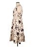 Unbranded Floral Tan Cocktail Dress Size L - photo 5