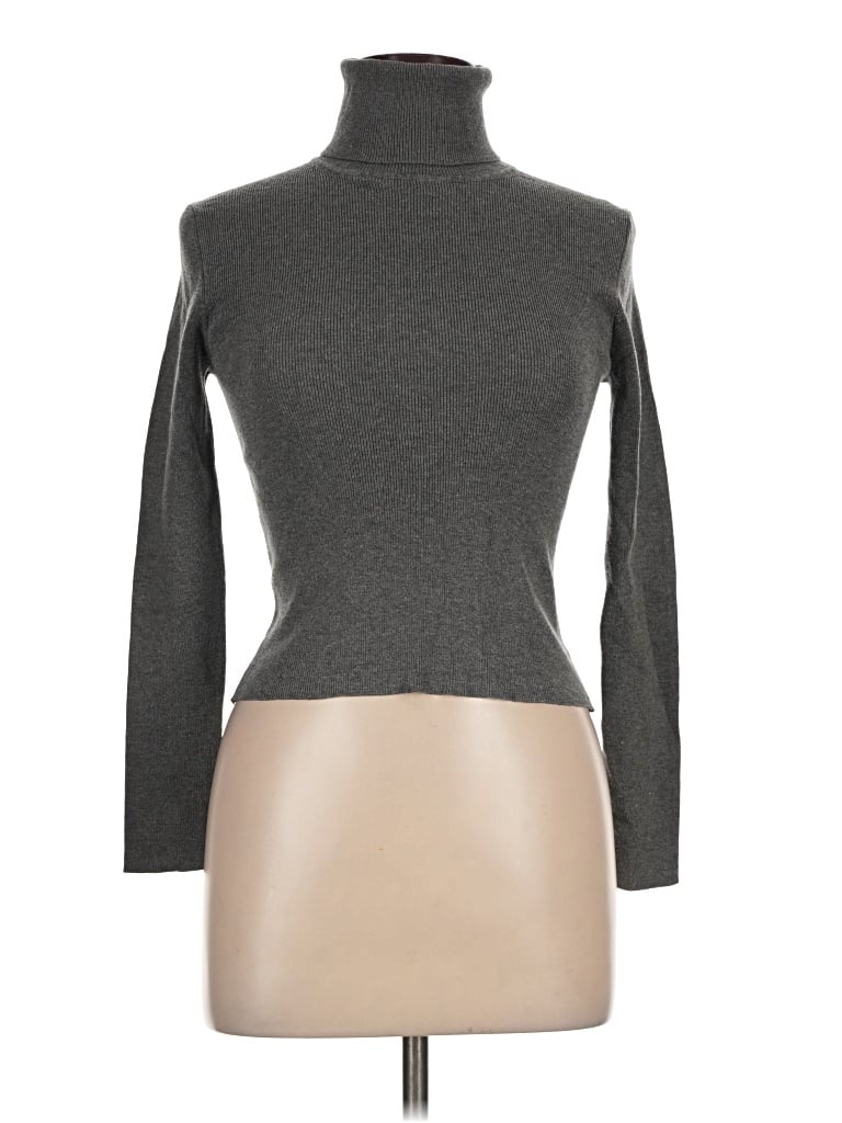 Pre-owned Zara Turtleneck Sweater In Gray