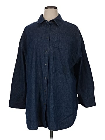 Banana Republic 3/4 Sleeve Button-Down Shirt (view 1)