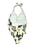 Unbranded Print Yellow One Piece Swimsuit Size XL - photo 2