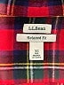 L.L.Bean 100% Cotton Plaid Red Long Sleeve Button-Down Shirt Size XS - photo 7