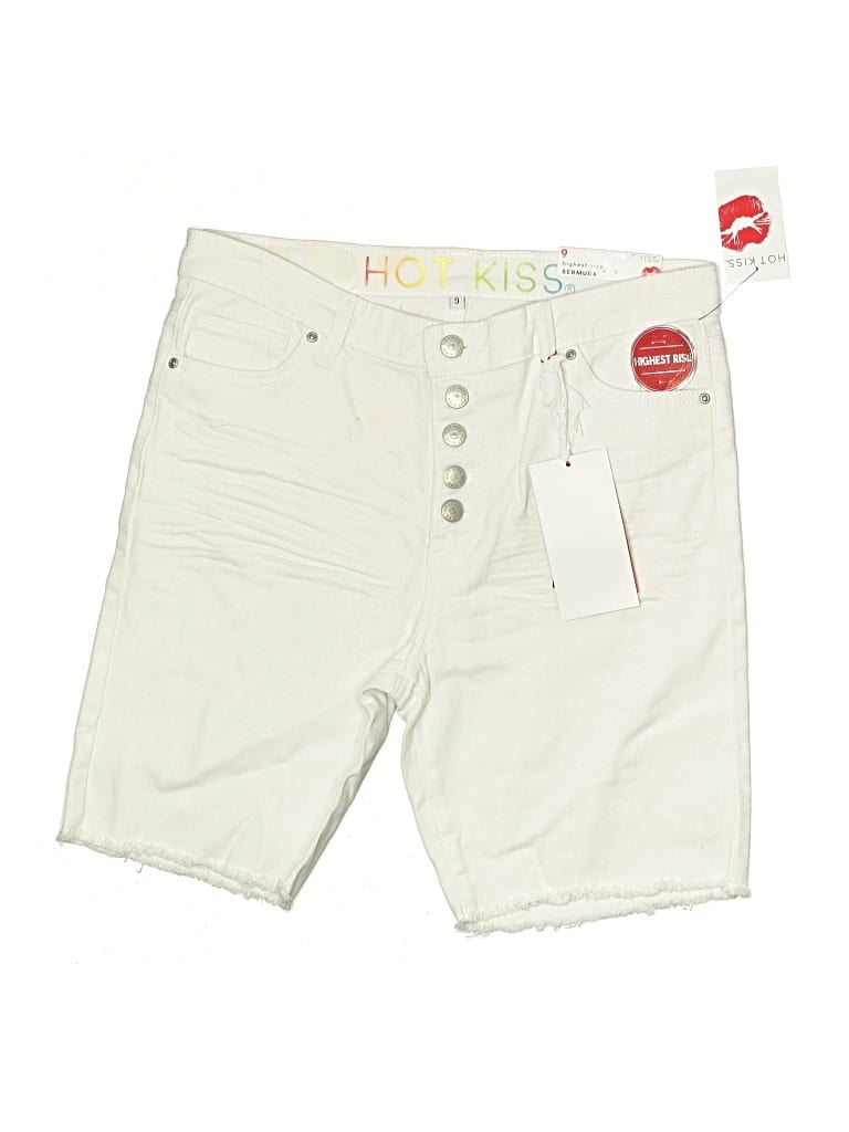 Pre-owned Hot Kiss Khaki Shorts In Ivory