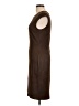 Level 99 Solid Brown Casual Dress Size L - photo 5