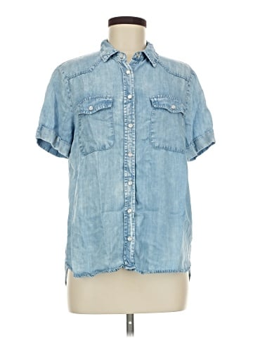Jane and Delancey Short Sleeve Button-Down Shirt (view 1)