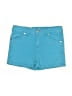 Hartstrings Teal Denim Shorts Size 5 - photo 1