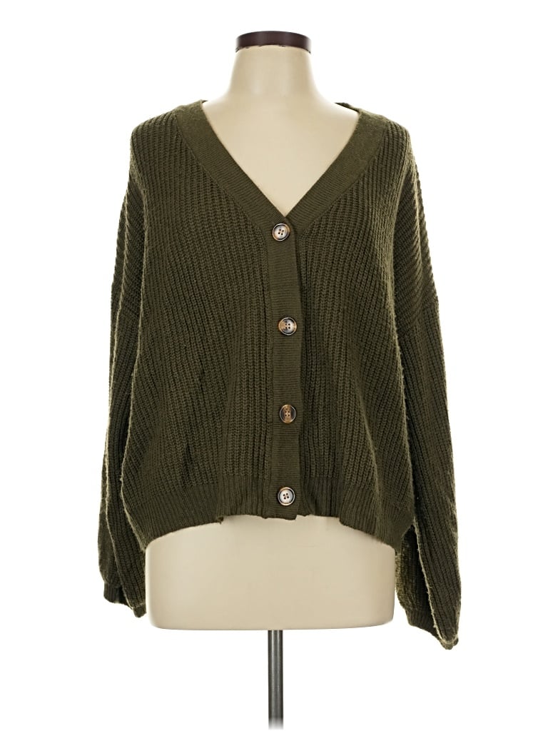 Pre-owned Shein Cardigan Sweater In Green
