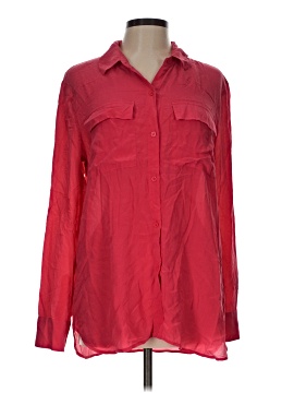 Moda International Long Sleeve Silk Top