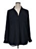 Ann Taylor 100% Polyester Black Long Sleeve Blouse Size XL - photo 1