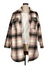 MELLODAY Plaid Tan Coat Size 1X - photo 1