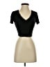 Adika Black Short Sleeve Top Size S - photo 1