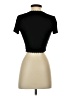 Adika Black Short Sleeve Top Size S - photo 2