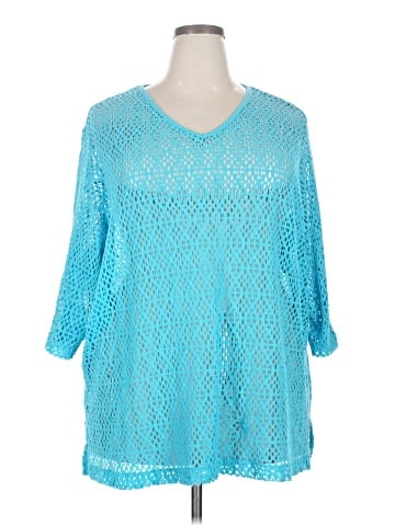 Roaman's 3/4 Sleeve Blouse (view 1)