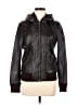 Next 100% Leather Black Jacket Size 10 - photo 1