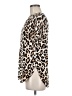 H&M Animal Print Ivory Short Sleeve Blouse Size 8 - photo 5