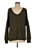 Lucky Brand Solid Green Pullover Sweater Size M - photo 1