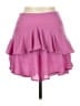 Express 100% Polyester Solid Pink Casual Skirt Size 10 - photo 1