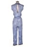 Poupette St. Barth 100% Viscose Paisley Blue Jumpsuit Size S - photo 2