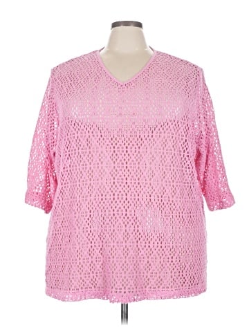 Roaman's 3/4 Sleeve Top (view 1)