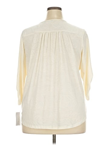 Notations 3/4 Sleeve Blouse (view 2)