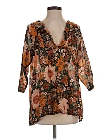 Natural Life 3/4 Sleeve Blouse (view 1)
