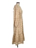 Lush 100% Polyester Paisley Tan Gold Casual Dress Size M - photo 4