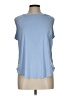 Santiny 100% Polyester Blue Sleeveless Blouse Size L - photo 1