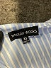Modern Works Stripes Blue Long Sleeve Blouse Size XS - photo 7